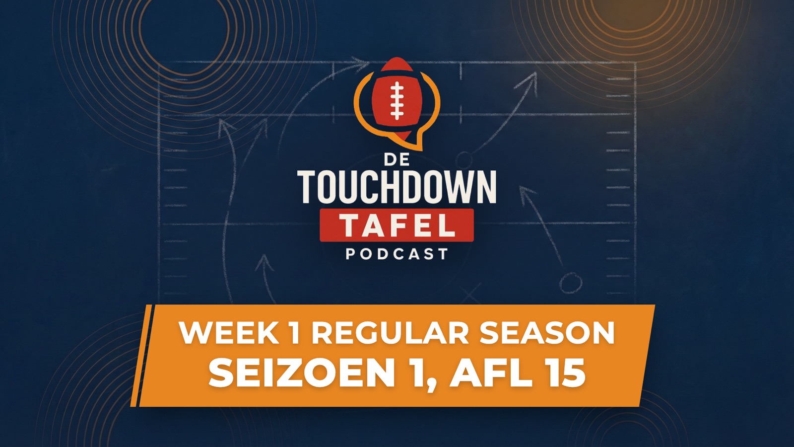 Thumbnail van De Touchdown Tafel: week 1 regular season, seizoen 1 aflevering 15